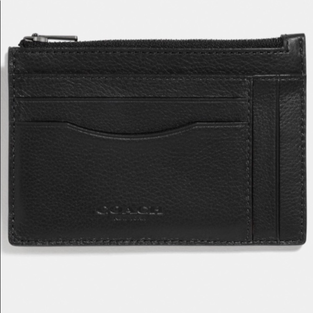 Coach multi-way zip card case